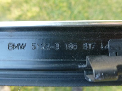 1997 BMW 528i E39 - Door Chrome Exterior Window Sweep, Rear Left 512281858174